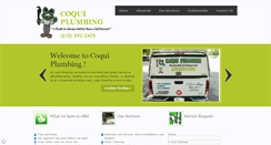 Desktop Screenshot of coquiplumbing.com